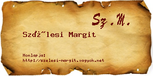 Szélesi Margit névjegykártya